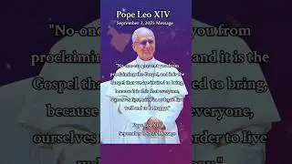Pope Leo XIV September 3, 2025 Message