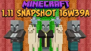 Minecraft 1.11 Snapshot 16w39a Лама. Злодеи, ящик Шалкера и блок наблюдателя
