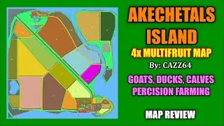 Akechetals Island 4x Multifruit Map Review Farming Simulator 19