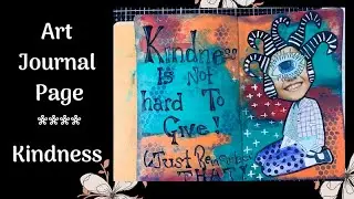 How Not To Make A Mess Doing An Art Journal Page | Creating An Art Journal Page And Have Fun