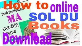 How to SOL DU Book pdf download?