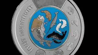 NUNANGAT INUIT UNITY 2024 CANADA 25x$2 Colorized Special Wrap Toonie Coin Roll