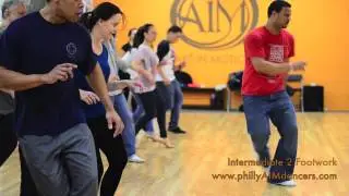Darlin Garcia AIM Dance Academy Intermediate 2 Salsa Class Footwork