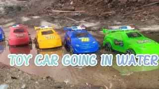 Toy Car Going In Water Fun Video!🚘️🌊 Toy Car Going In Water Cartoon Video.💧🚕