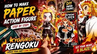 Kyojuro Rengoku Create Paper Action Figure Demon Slayer 