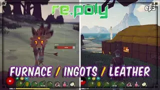 Re.poly - S2 ep3  Furnace, Ingots, Leather..  Crafting | Farming| Survive