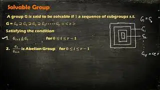 Solvable Group in Algebra || Abstract Algebra || M.Sc. Mathematics Algebra