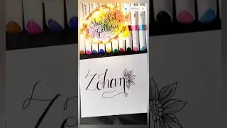 Writing Names in Calligraphy #shorts#art #shaartgallery #calligraphy #trending #viralvideo #ytshorts