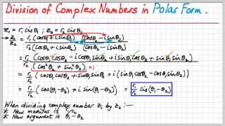 SM4D Complex Numbers.  Basic Operations in Modulus Argument aka Polar Form