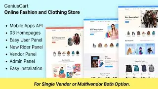 GeniusCart Online Fashion and Clothing eCommerce Store