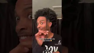 Twisting my hair with only edge control 😅