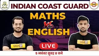 INDIAN COAST GUARD | Maths vs English Marathon Class | Defence exampur