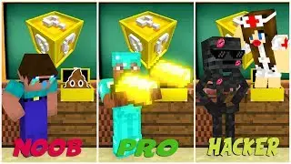 Monster School : Lucky Chest Challenge - Minecraft Animation