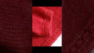 Идея отделки края спицами #rifinitura del bordo #регланспицами  #knitting #pattern
