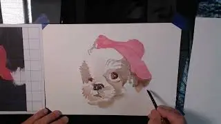 Watercolour Dog - Demo Techniques