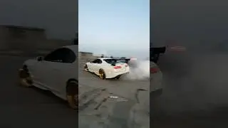 Toyota supra anti lag shots fire during donuts in karachi Pakistan #viral #supra