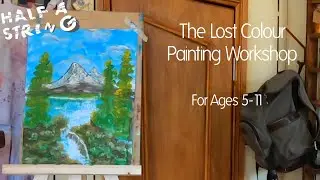 Online Painting Workshop 5-11yrs (Bob Ross Style with Poster Paint & Glitter!)