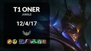 T1 Oner Zed vs Karthus JUNGLE - KR CHALLENGER Patch 15.10