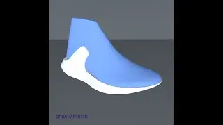 Making a shoe model in Gravity Sketch- the MIDSOLE