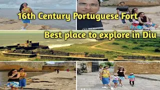 Diu fort &Nagoa Beach Visit| Union territory|BeachDance| Best places to explore in Diu|#psoncamera