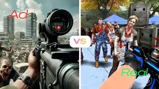 Fire Apocalypse: Zombie Games | Ad Vs Reality 