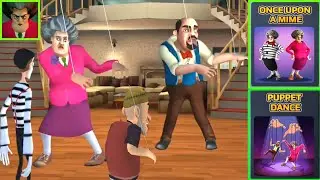 Scary Teacher 3D- New Update- Once Upon A Mime & Puppet Dance Version 5.14.1