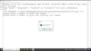 Python Programming Video 12 While loop Table & Counting