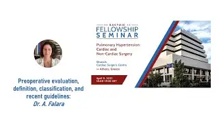 EACTAIC Fellowship Seminars Epi 2, Athen), Preop evaluation, definition, recent guidelines A Falara