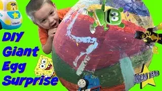 How To Make A Giant Surprise Egg! Homemade! Surprise Toys Inside!