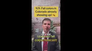 Updated fall colors forecast for Colorado!