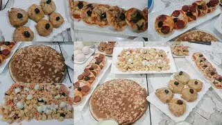 مزيج بين الحلو و المالح طارت لوز و بسيطلات الحوت و ميني بيتزا و سلطه متنوعة جربوهم اكيد غيعجبوكم