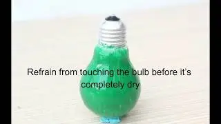 How to paint light bulb easily