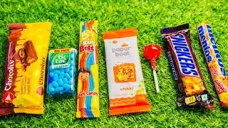 ASMR Most Popular Candys / some lots of colorful rainbow lollipop candy / unpackingchocolate eat