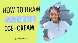 How to draw a bunny ice cream