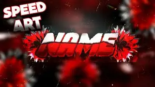⚡️SPEED ART 3D BANNER *FREE TEMPLATE* Ps Touch