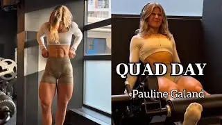 Quad Day | Pauline Galand #gym #gymmotivation #legday #fitgirl #crossfit #bikini #abs #quad #fitfam
