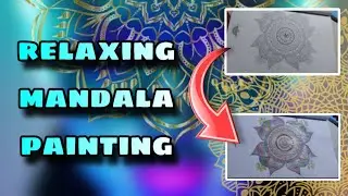 relaxing mandala painting | My second mandala art | mandala advance pattern