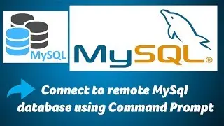 Connect to remote MySql database using Command Prompt