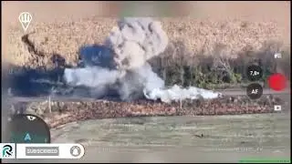 Ukraine war footage, Fast Driving BTR 82 Approach 3 Anti Tank Mine Lines!