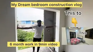 My Dream Bedroom Construction Vlog Tamil❤️ | 6 Months Work in 9 Minutes #subscribe #youtube #murugar