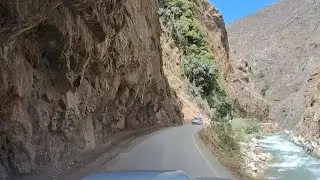 Raros de ver, os veados andinos na Ruta PE-24. Paredões,rio,..A estrada mais linda dos Andes .Out/25