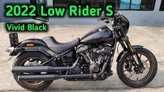 2022 Low Rider S Vivid Black Walkaround Close up details