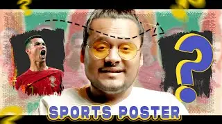 Sports Poster Design 'Like  @WINDYSTUDIO || Photoshop Tutorial || @TaraashaGraphics