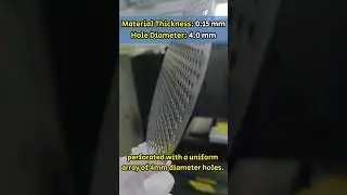 0.15 mm thick stainless steel sieve mesh#lasercutting #laser #precisioncutting #precision