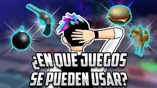 &iquest;En Que JUEGOS de ROBLOX se Pueden Usar EQUIPAMIENTOS? 💣