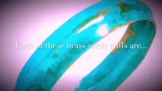Handmade Jewelry Brass Cuff Bracelet & Sterling Silver Bangle Bracelet