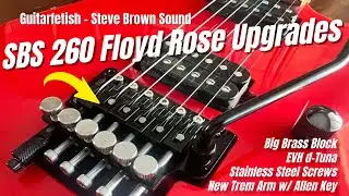 Guitarfetish - Steve Brown Sound SBS SS260 Floyd Rose Upgrade - Brass Block, d-Tuna, Stainless Steel
