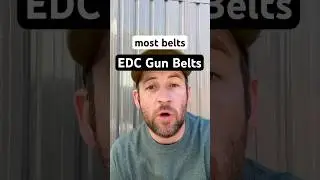 Regular gun belts vs our gun belts #tacticalgear #tacticaledc #gunholster #edcbelt