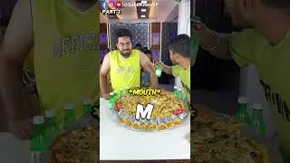Funny Guess The Two Body Parts By Alphabets 😂 & Eat Unlimited Pizza, Burger, Egg Roll & Fries 🤩🤯 P-1