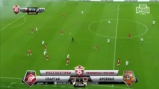 Quincy Promes' goal. Spartak vs Arsenal | RPL 2015/16